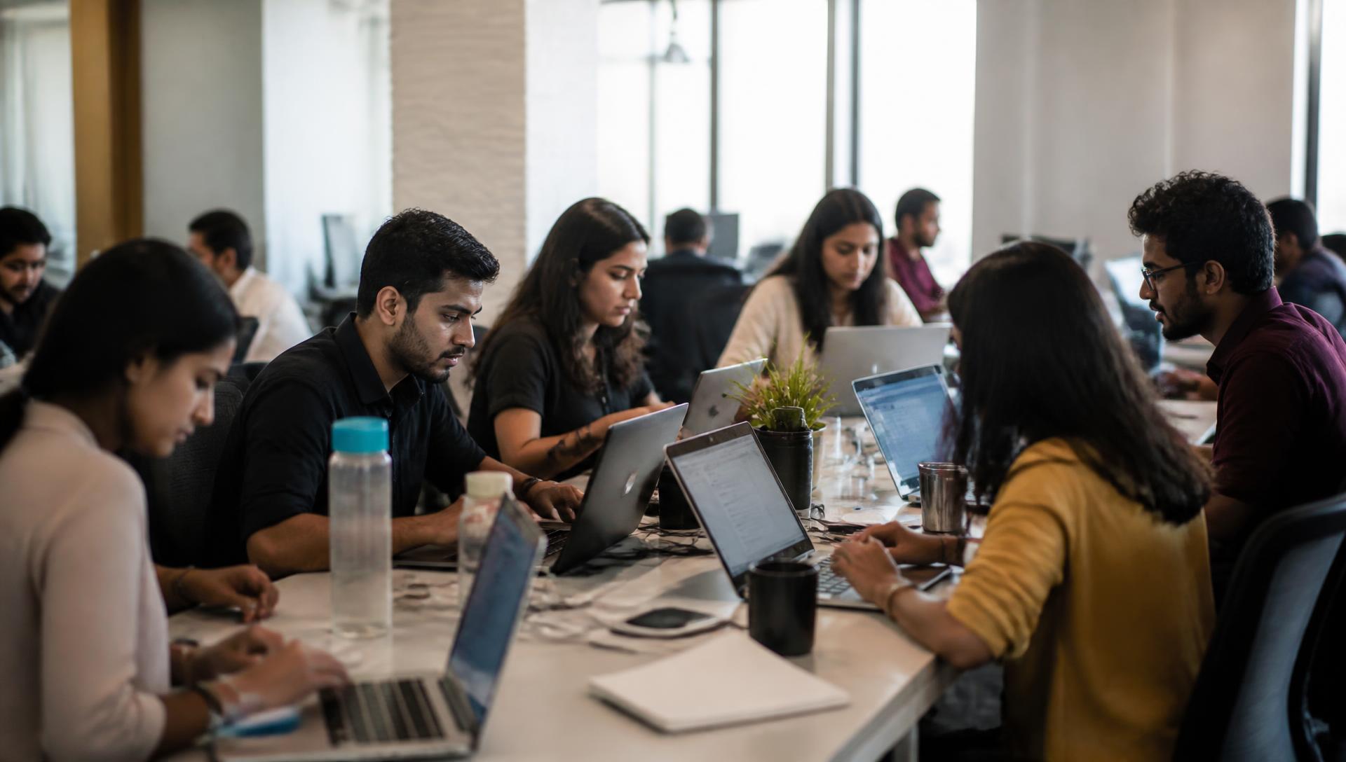Brand Sarthi strategists and designers collaborating in the agency studio